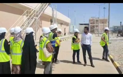 تدريب طلبة قسم الهندسة الالكترونية والاتصالات 
 كلية الهندسة 
 جامعة المثنى
 في محطةكهرباء السماوة