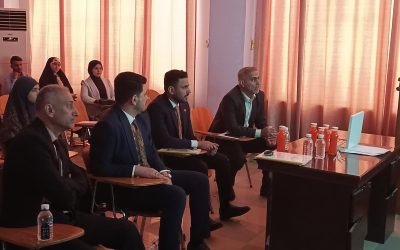 مناقشة مشاريع تخرج طلبة قسم الهندسة الإلكترونية والاتصالات برعاية عميد كلية الهندسة