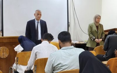 “اهتمام متواصل من عميد كلية الهندسة رائد طارق الخطيب المحترم بسير الامتحانات”